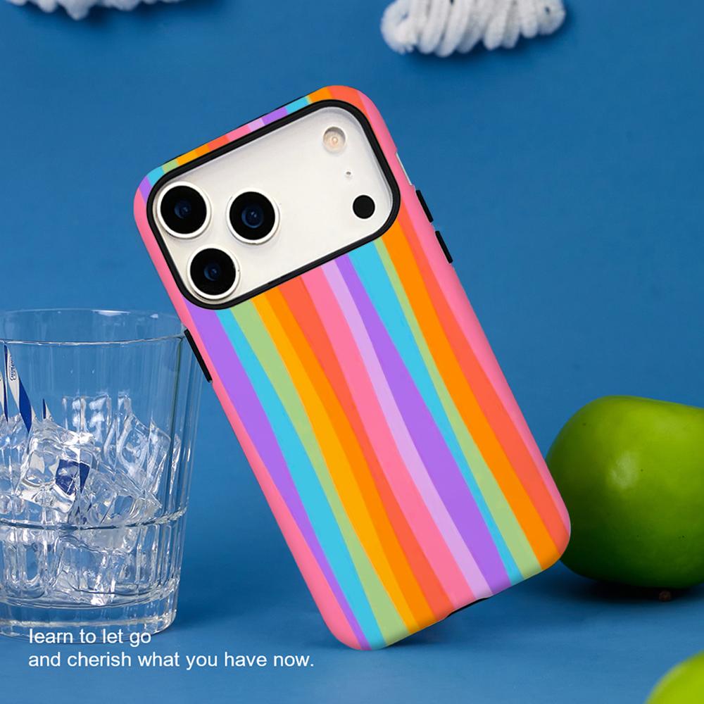 

Colored stripes Artistic art pattern Phone Case Film shell For iPhone 17 16e 16 15 14 13 12 Pro Max Plus XS iPhone17 Pro Max