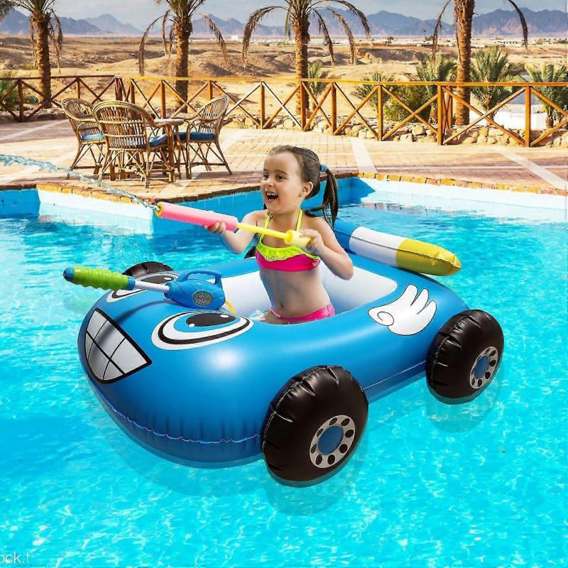 Children Inflatable Car Pool Floating Toy Portable Swimming Ring Summer Water Entertainment Toy