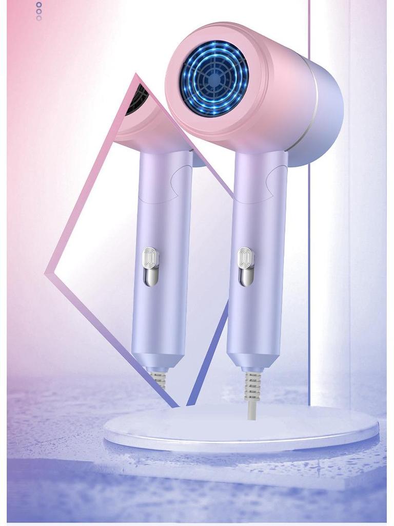 Portable High-Power Folding Hair Dryer for Quick Drying and Home Use