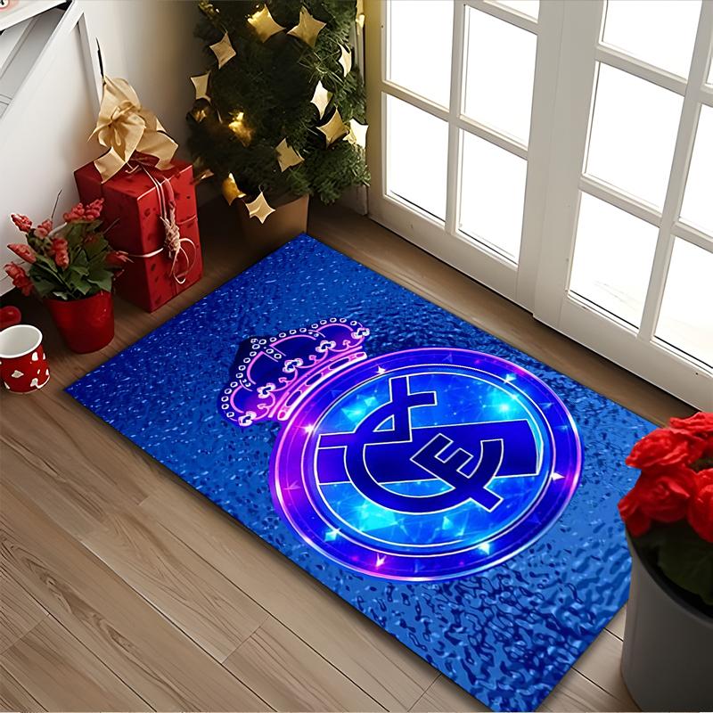 1pc Area Rug Appropriate for Office, Real Madrid Carpet, Versatile Printed Chair Rug, Durable Home Sofa Carpet