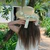 Flat Top Lace Floral Brim Cap French Style Sunscreen Hat Simple Women's Sun Hat  Ladies