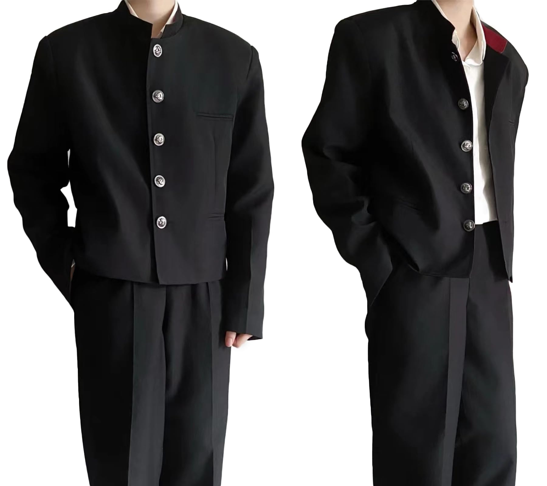 

KALAOK Школьный короткий костюм для школьных видов спорта и размера L, мужская униформа, шорты, аниме, манга, фестивали, дни, мероприятия, черный,