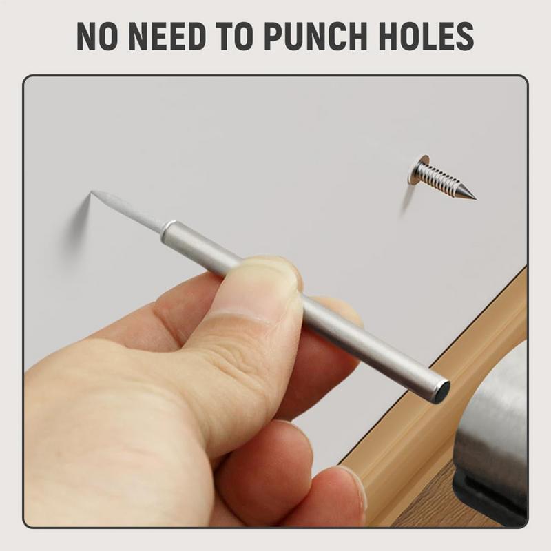 100Pcs Double Head Nails Seamless Nails Wood No Trace Fixator Double Ended Baseboard Invisible Screw Metal Rust-Proof Nails