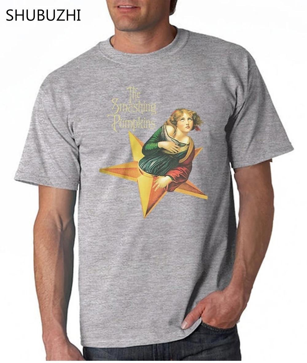 

2024 Футболка The Smashing Pumpkins Премиальный хлопок Рок-футболка Хлопковая футболка Мужская летняя мода Футболка с принтом оверсайз 4XL