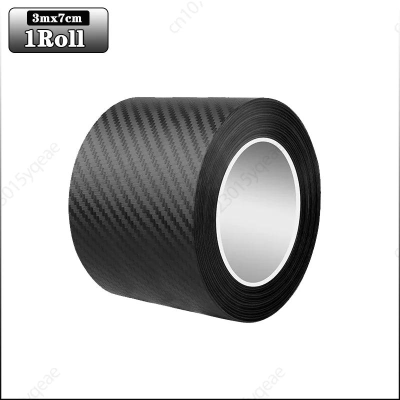 3m Auto 3D Kohlefaser Aufkleber Türschwelle Trittschutz Kofferraumstoßstange Seitenspiegel Kratzschutzband Autoaufkleber