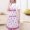 Baking Apron Soft Texture with Pocket Waterproof Sleeveless Anti-oil Ladies Fashion Cooking Apron for Kitchen