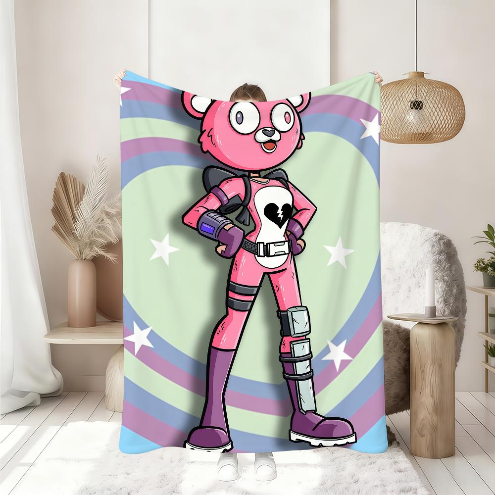 F-FORTNITE-S Cuddle Team Leader Blanket Soft Throw Blanket for Home Bedroom Bed Sofa Picnic Travel Office RestCover Blanket Gift