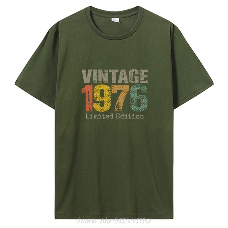 Gifts Vintage 1976 Limited Edition TShirt Unisex s Clothing Oversized Unisex Streetwear Tshirt Cotton Tops Tees