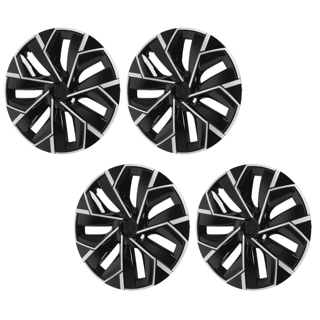 4PCS 19in Wheel Hub Cap Bright Black Hubcap Wheels Rim Covers Replacement for Tesla Model Y 2021 To 2024