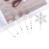 Gift Princess Barrette Comb Fashion Snowflake Hairpin Jewelry Crystal Hair Clip