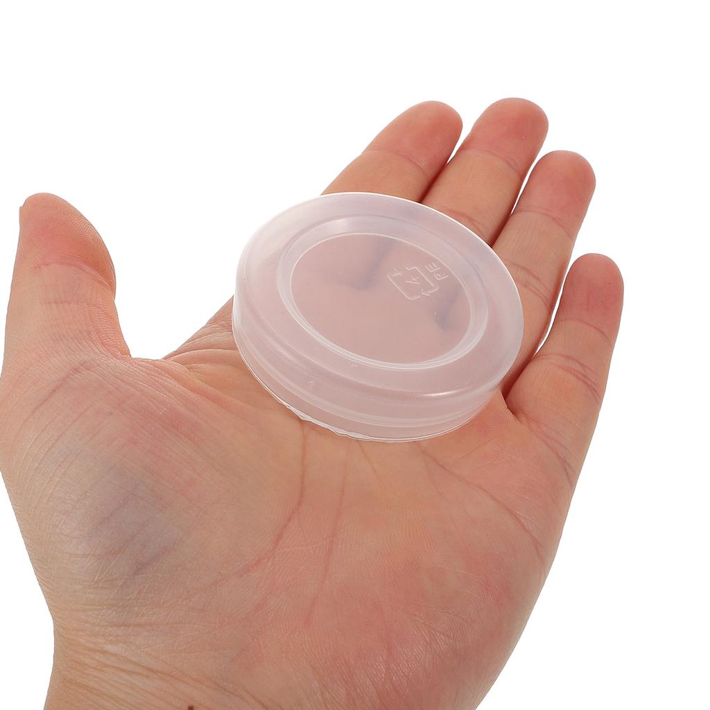 30Pcs Reusable Leak Proof Bottle Caps Milk Bottle Replacement Lids Seal Covers for Glass Jar Use Pudding Jar Lid Replacement