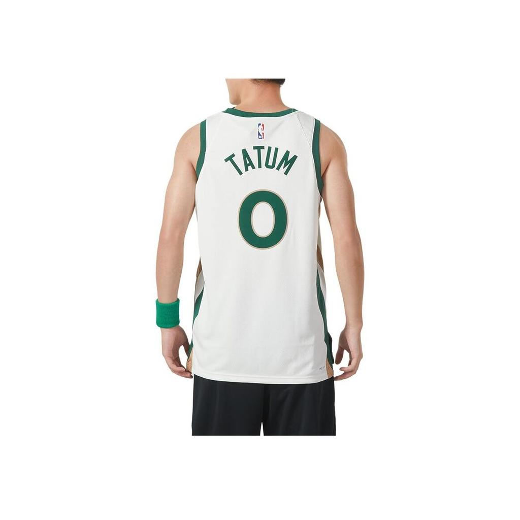 Nike NBA Jayson Tatum No. 0 Boston Celtics City Edition Swingman Jersey Men Jersey White DX8488-133