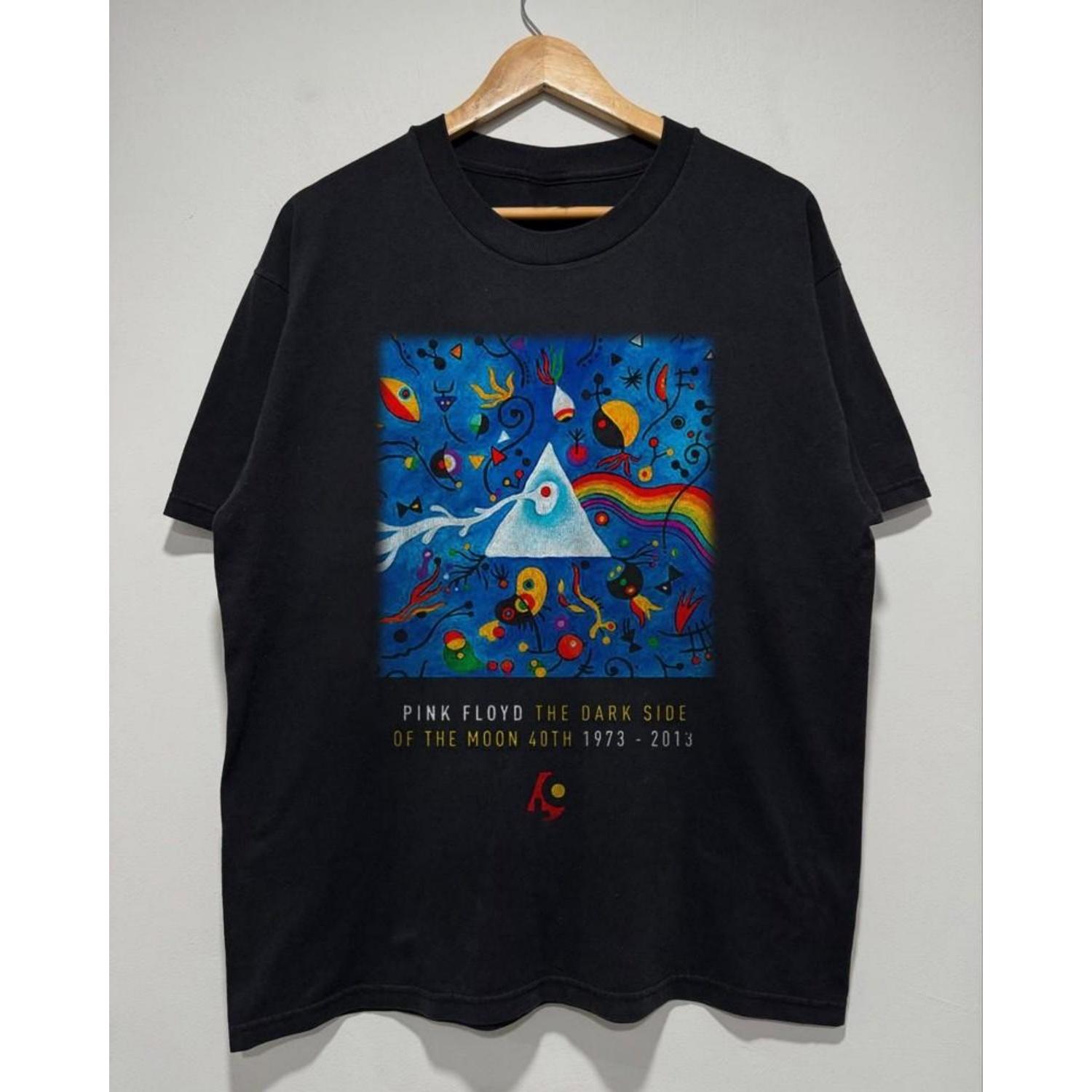 

Pink Floyd Dark SIde Of The Moon 40th Anniversary Unisex Black S-5XL T-shirt Unisex T-Shirt XXXXXL чорний