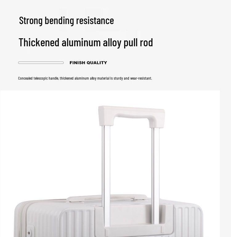 Women's 24-Inch Large Capacity Trolley Suitcase with Combination Lock; 20-Inch Option Available