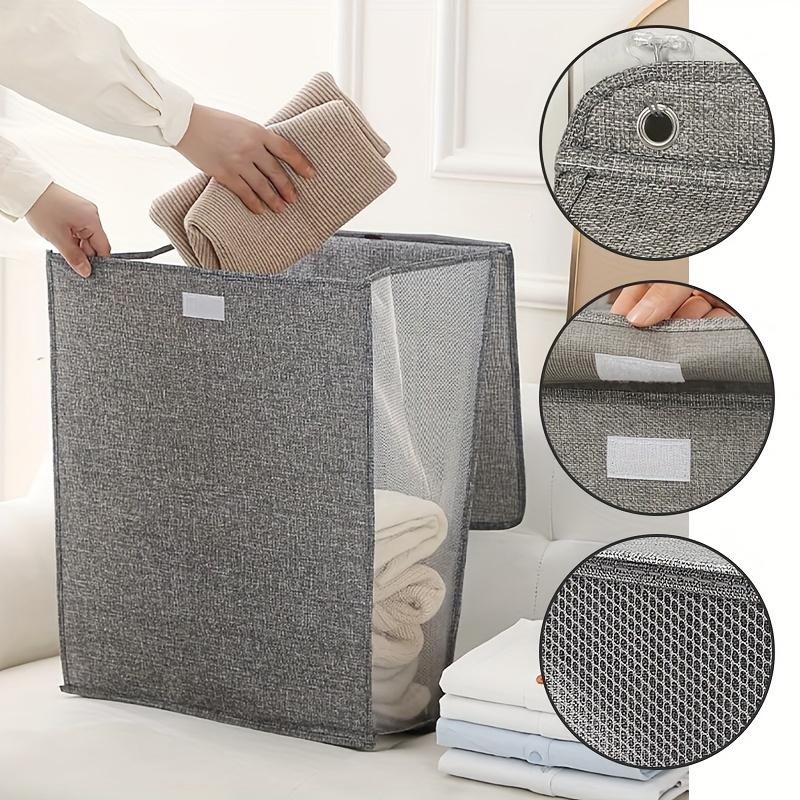 1pc New Wall Mounted Dirty Laundry Basket, Household Laundry Baskets, Clothes Storage Basket, Foldable Bathrooms
