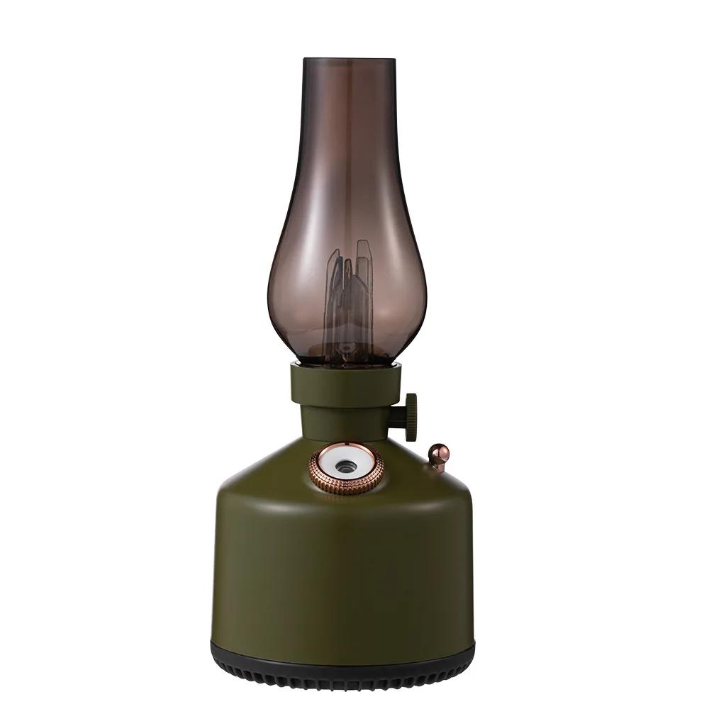 Retro Kerosene Lamp Humidifier 260ml Large Capacity Ultrasonic Mute Cool Mist Diffuser Essential Oil Air Humidifier for Home