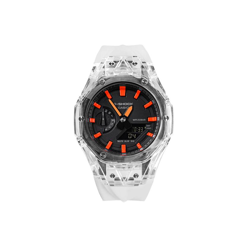Casio Unisex Liquid Crystal,Analog Dual Display Series 48.5mm Black Watch GA-2100-1A1(Watch8--)