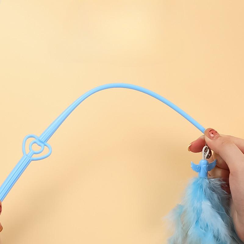 1Pc New Cat Toy Cat Teaser Stick Long Pole Cat Feather Cat Teaser Stick Self-hi To Relieve Boredom Pet Products