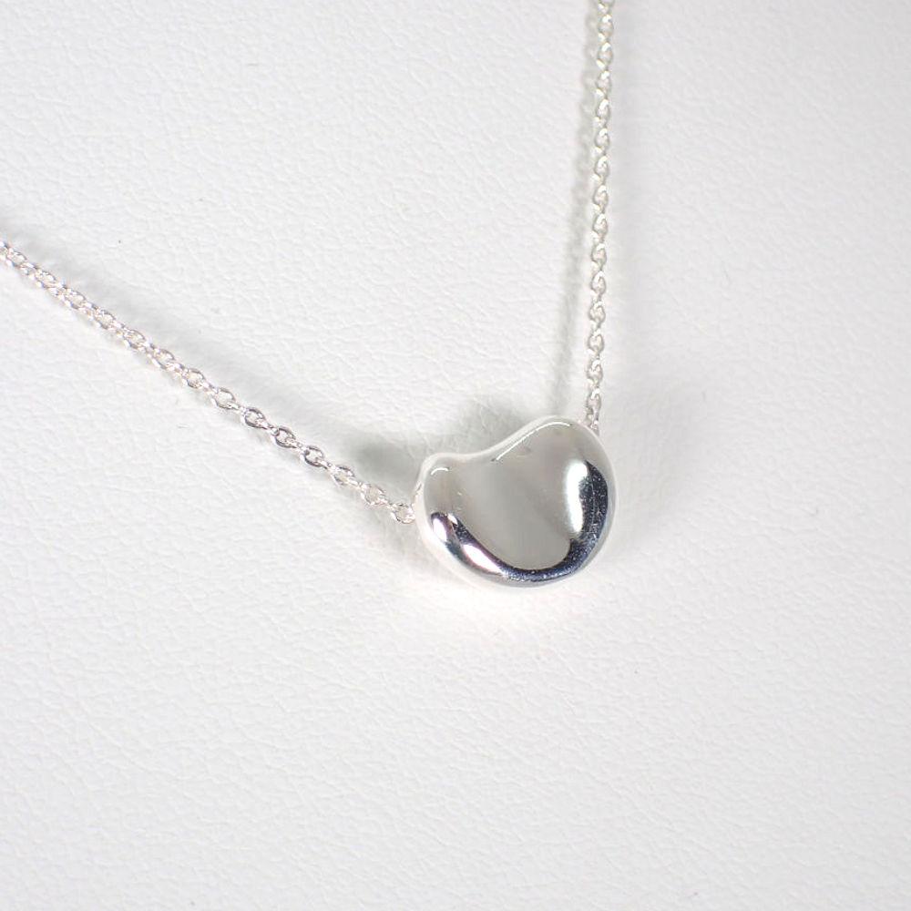 [Used] TIFFANY/Tiffany 925 Bean Pendant/Necklace/j5-7