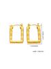 Luxury Niche Design Colorfast 304 Stainless Steel Titanium Stud Earrings for Women - Lightweight and High-End.