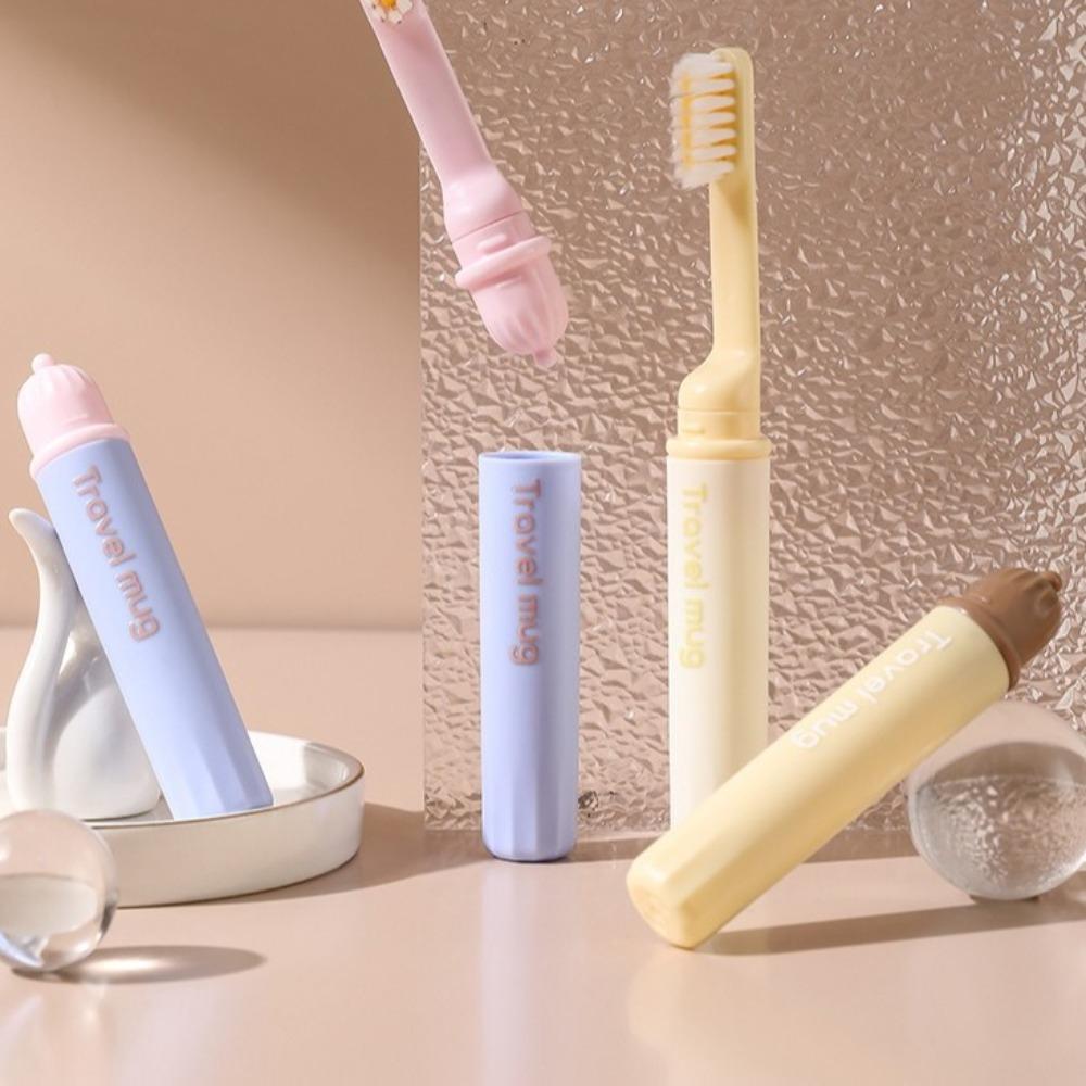 Plastic Folding Toothbrush Mini Oral Cleaning  Travel Camping Hiking Outdoor Supplies