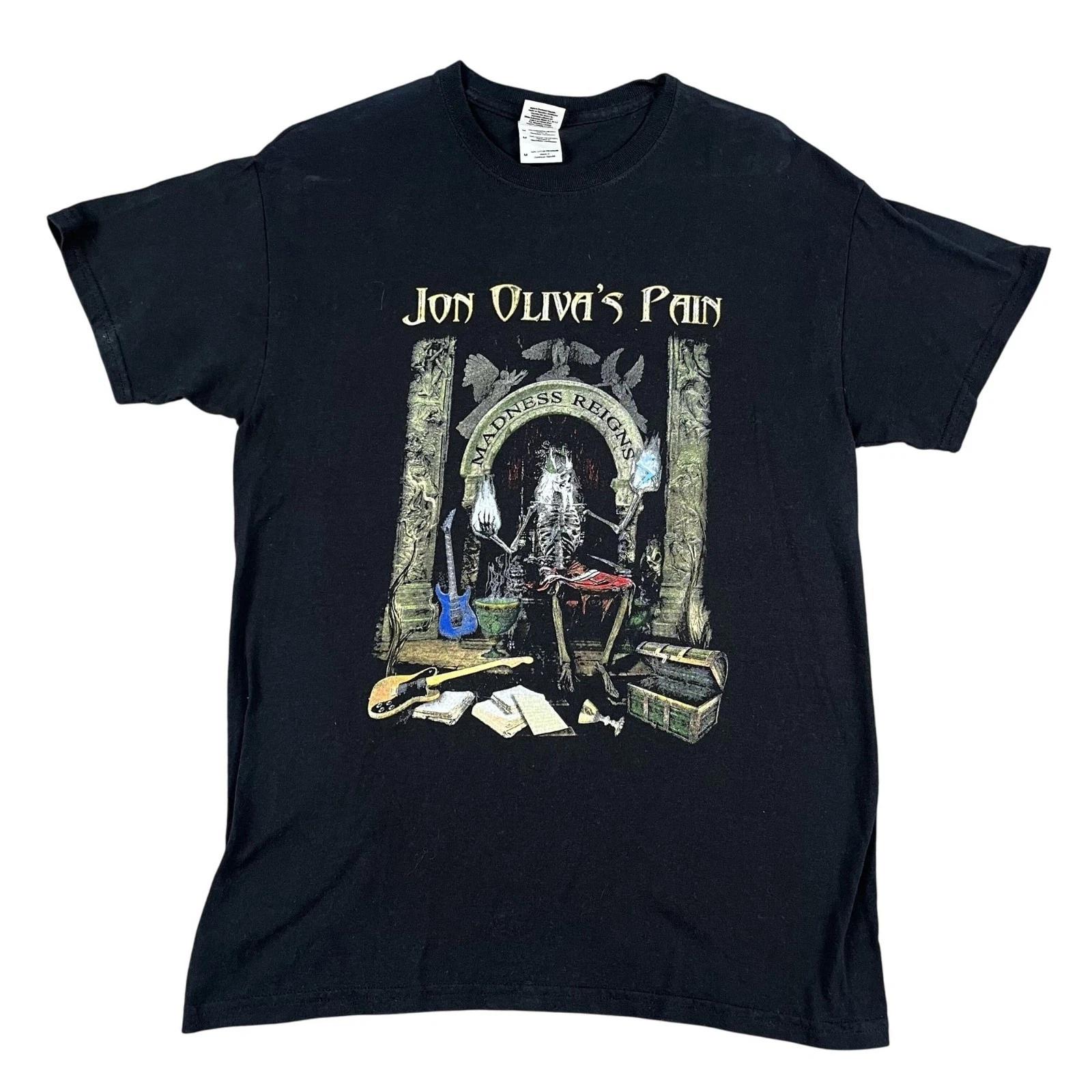 

Jon Olivia s Pain Madness Reigns 2012 Black T-Shirt Sz Medium M