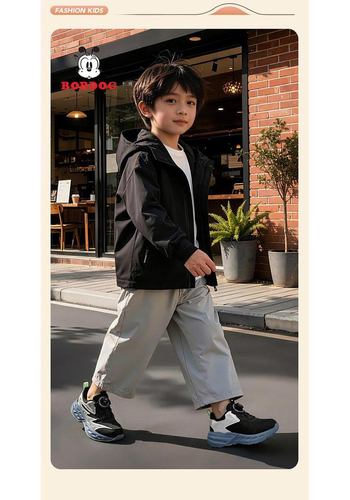 Babu Dou Kids' Breathable Mesh Running Shoes - Autumn New Arrival for Boys, Lightweight and Soft Sole for Middle and Big Kids.