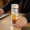 Fuguang Portable Double-Layer Borosilicate Glass Tea Infuser Mug