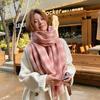 Cute High-End Fleece-Like Cashmere Scarf Women's Winter Warm Couple Neck Warmer