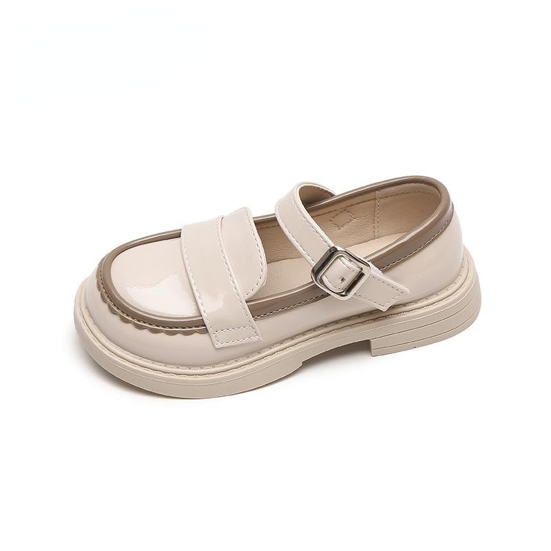 Pantofi de Prințesă pentru Fete Primăvară Toamnă Noi Pantofi cu Talpă Moale pentru Copii Pantofi Mici din Piele Stil Britanic Modă Pantofi Simpli cu Gura Pătrată