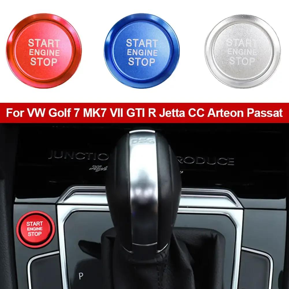 Pierścień Przycisku Start Stop Silnika Samochodowego Osłona Zapłonu Listwa Dla VW Golf 7 MK7 VII GTI R Jetta CC Arteon Passat B8 Touareg T-roc