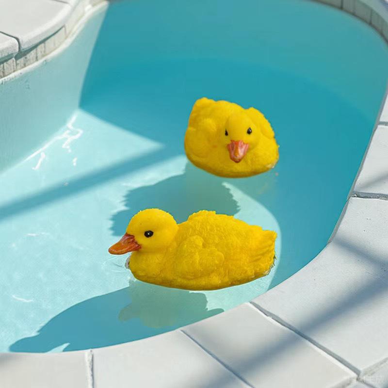 Cute Floating Yellow Duck Ornament for Fish Tanks, Pools, and Ponds
