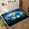 Cartoon D-Dog Man Floor Mat Soft Thickened Absorbent Non-Slip Bedroom Living Room Door Mat Home Decor Flannel Rugs