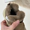 Winter Children Snow Boots Leather Warm Plush Toddler Kids Shoes Non-slip  Girls Boys Boots EU 26-37