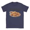 Men's T-Shirt Chicken Nuggets Novelty 100% Cotton Tee Shirt Short Sleeve  T Shirt Round Neck Clothes Plus Size
