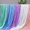 Wide 130cm Mesh Micro Stretch Small Sequins Clothing Fabric for DIY Sewing Clothing Dress Wedding Dresses Party Tablecloth Cloth
