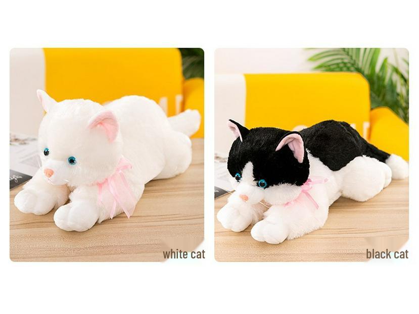Süßes Grenzüberschreitendes Miauendes Kätzchen Kissen: Realistisches Plüschkatzenspielzeug