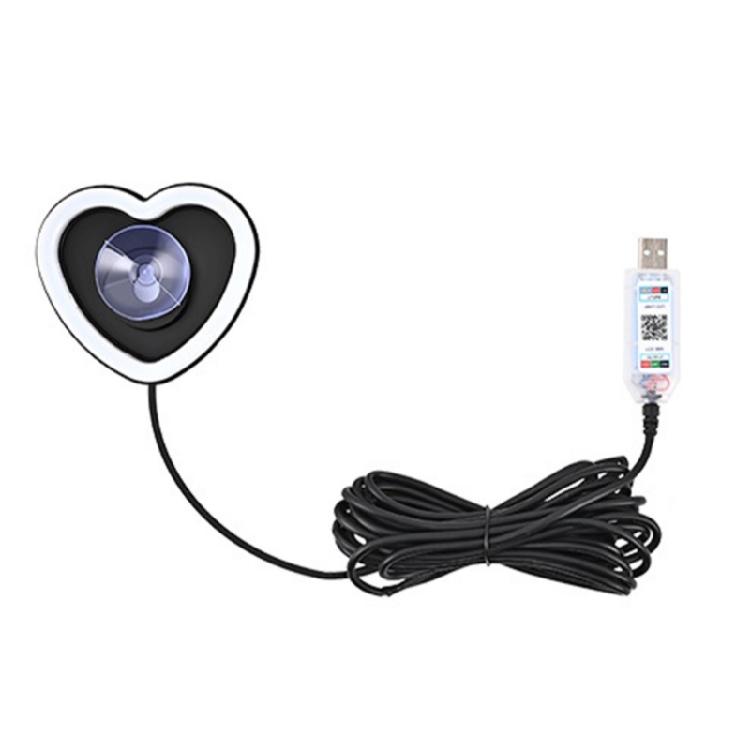 

Car Triangular Window Decorative Light Heart-Shaped Multicolor LED For Mood Enhancement In Vehicle Interior