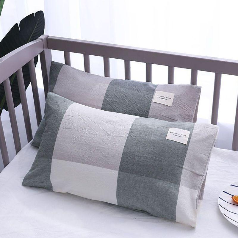 Premium 100% Cotton Pillowcase Pair 48x74cm for Home or Student Use