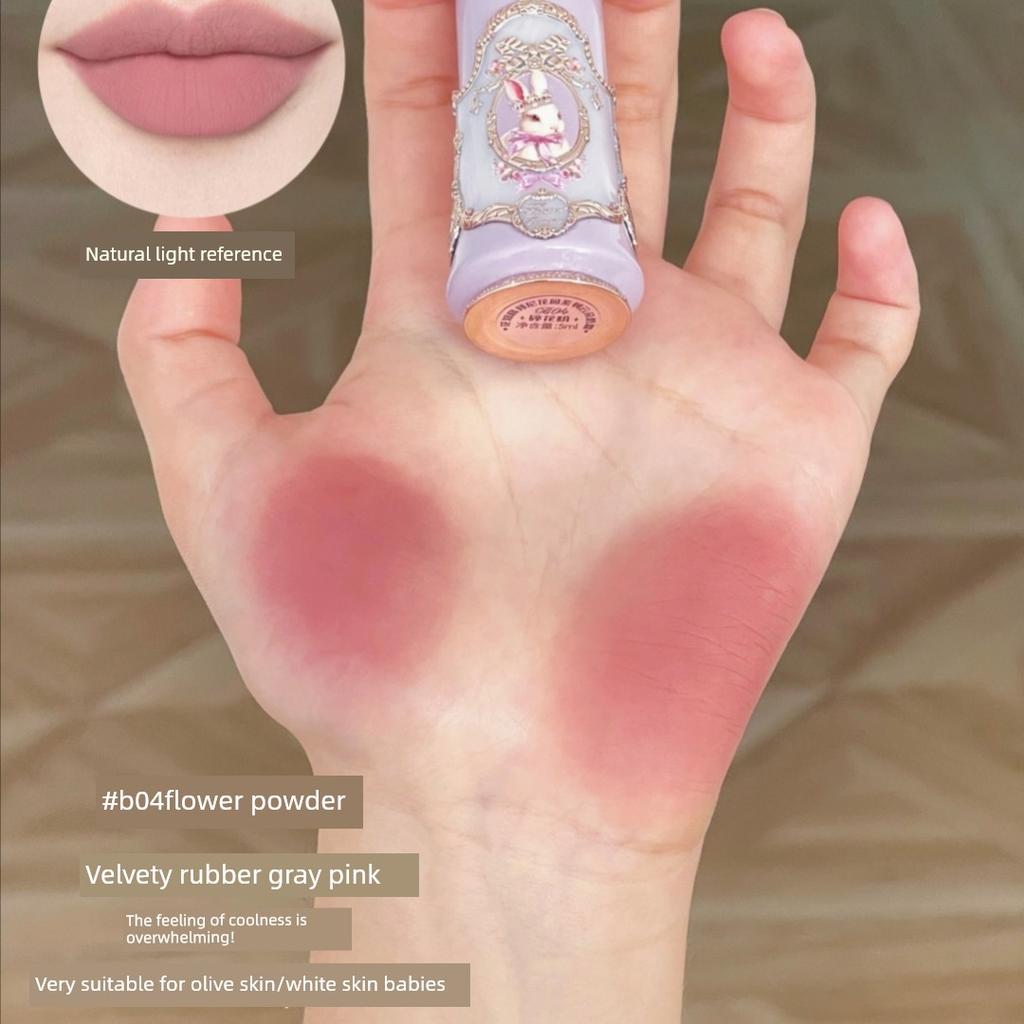 Flower Knows Bonnie Garden Cloud Lip Cream Soft Mist Matte Silky Lip Glaze Versatile Whitening Gift for Girls and Girlfriends Lipstick