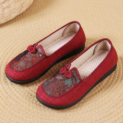 Shoes Women's ****** Cloth Shoes Middle-aged and Elderly Mother Shoes Breathable Grandma Shoes Elderly S**t-soled Cloth Shoes Old ******* Cloth Shoes