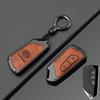 T25Fashion New Double-sided Leather Car Key Case Cover Shell Protection Auto Styling Accessories For VW Volkswagen Golf 8 MK8 Leon