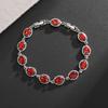 Bracelet Charm Élégant pour Femme Incrusté de Cristal Mode Bijoux de Fiançailles Mariage