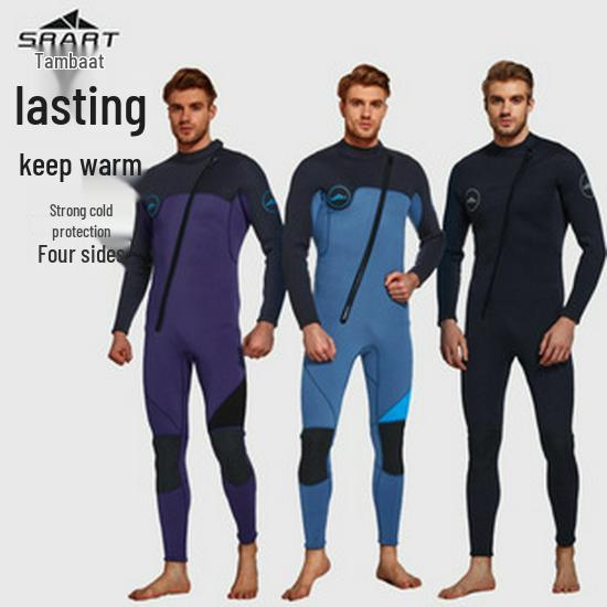 Kids' Sun Protection Long Sleeve One-Piece Swimsuit for Girls & Boys - Quick-Drying Diving Suit