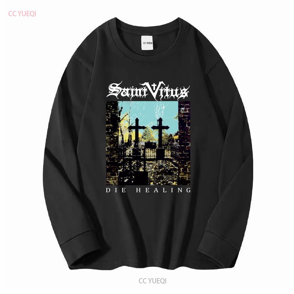 SAINT VITUS BLACK DIE HEALING T Shirt Full Size S To 5XL TP486 Long or Short Sleeves Vintage Washed Homme Stretched Soft