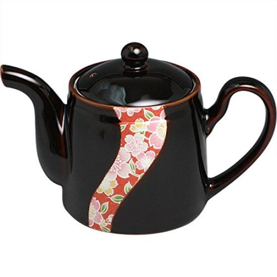 Ranchant (U) Kiritate Teapot (Red) Multicolor, 17.8x10x11.7cm, Kyoto Yuzen, Arita Ware, Made In Japan