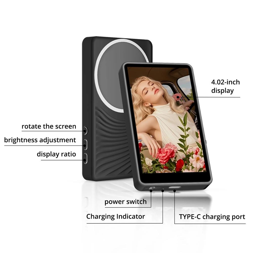 Vlog Selfie Monitor Screen 4k 30fps Bluetooth Remote, Back Camera Monitor Phone For Selfie Vlog Live Stream