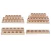 Wooden Essential Oil Display Stand One Tier Organizer Box Tray Shelf for Storing and Presenting Roller Bottles