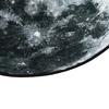 Moon Round Area Rug 31.5 Inch Anti Slip Velvet Circular Carpet Round Floor Mat for Indoor Home Bedroom Decor Gray