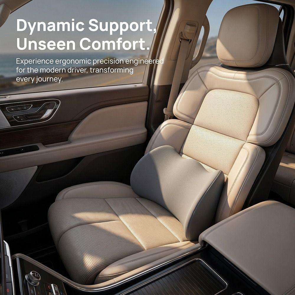 Comfortable Waist Support Cushion Breathable Car Lumbar Support Pillow  Car Interior Accessory